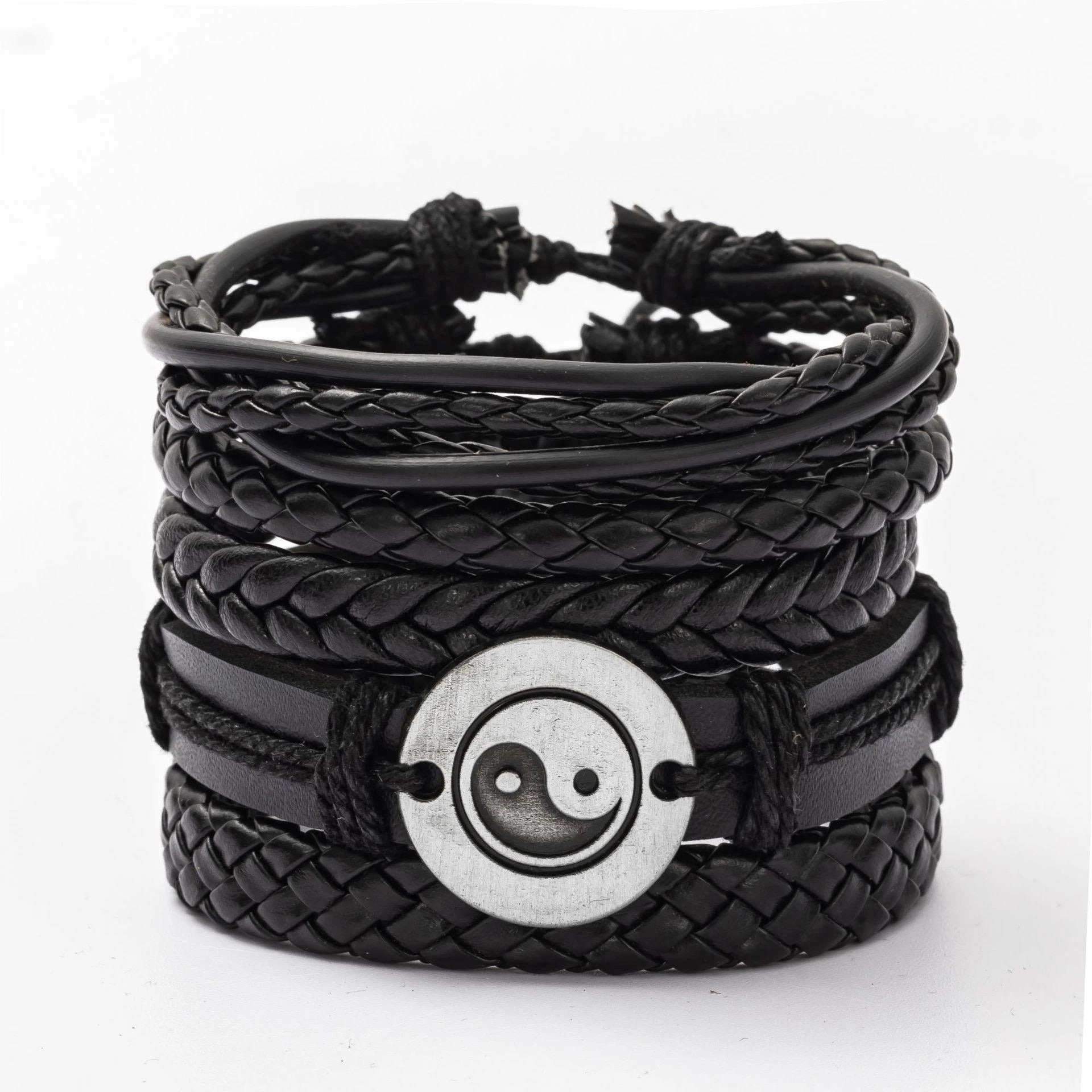 06 2024 Leather Braided Bracelet For Men